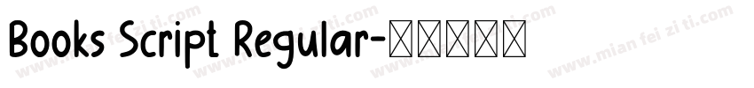 Books Script Regular字体转换